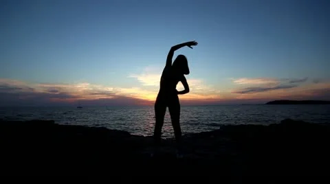 Sunset acitivity Stock Footage 12112999