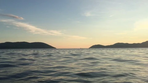 Sunset on the Adriatic Sea Stock Footage 71533533