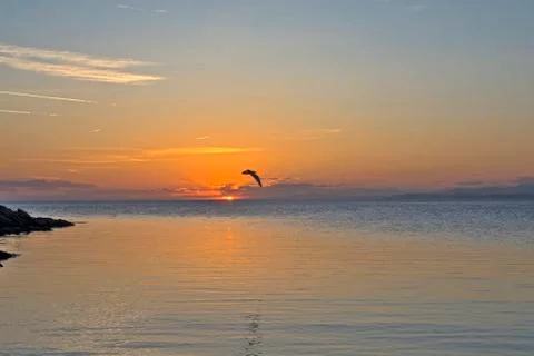 Sunset in the Aegean Stock Photos