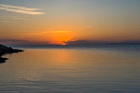 Sunset in the Aegean Stock Photos