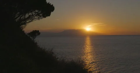 Sunset on the Aegean Sea in Greece Video stock 221990809