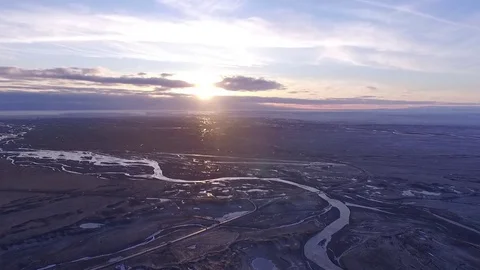 Sunset Aerial shot Stock Footage 82870517
