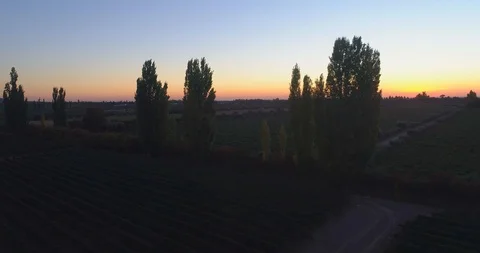 Sunset aerial shot Stock Footage 119291176