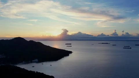 Sunset Aerial Timelapse Stock Footage 291542828