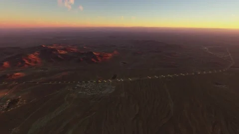 Sunset aerial view of Military Base Majid Askari in Isfahan. Iran Video stock 273275953