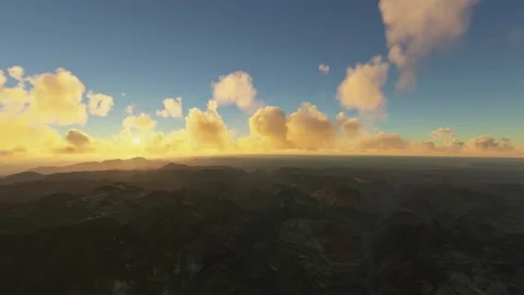 Sunset aerial view of Moses Mountain Sinai and Jabal Mousa. Egypt Stock Footage 278276141