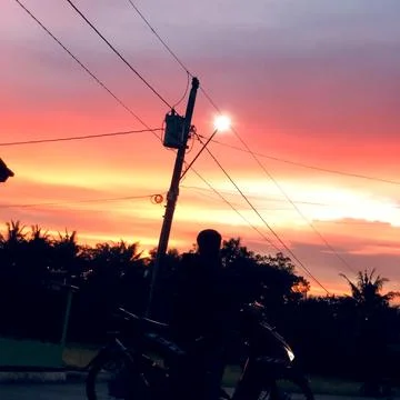 Sunset aesthetic Stock Photos