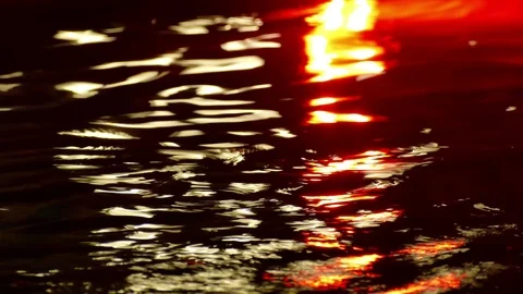Sunset of the African Sun on the River Stock Footage 81482384