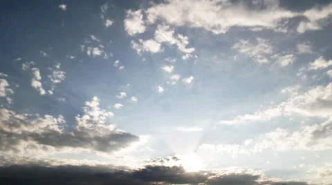 Sunset after clouds + Sky Time lapse Stock Footage 40939776