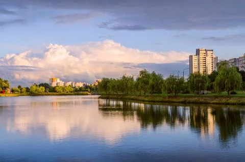 At sunset after the rain 스톡 사진