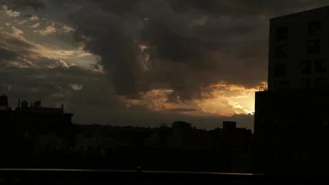Sunset after rain timelapse Video stock 281584770