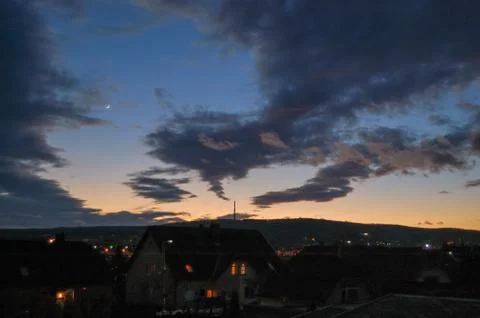 Sunset after storm Stock Photos