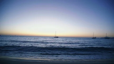 Sunset afterglow Stock Footage 123190068