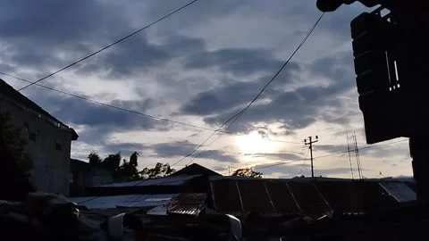 Sunset in the afternoon Stock Footage 227418925