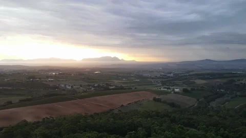 Sunset from the air Stock Footage 235146202