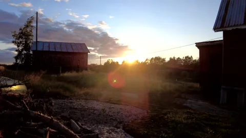 Sunset on the Åland Islands Stock Footage 300880605