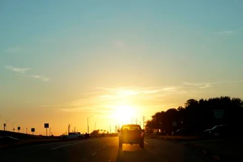 Sunset all over Foto stock