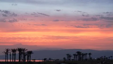 Sunset in Almeria Stock Photos