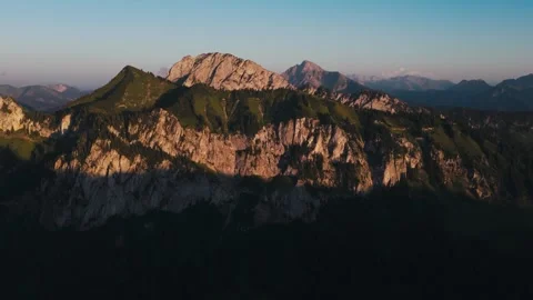 Sunset in the Alps Stock Footage 318786839