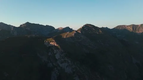 Sunset in the Alps Stock Footage 318786851