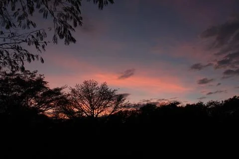 Sunset in the alps Stock Photos