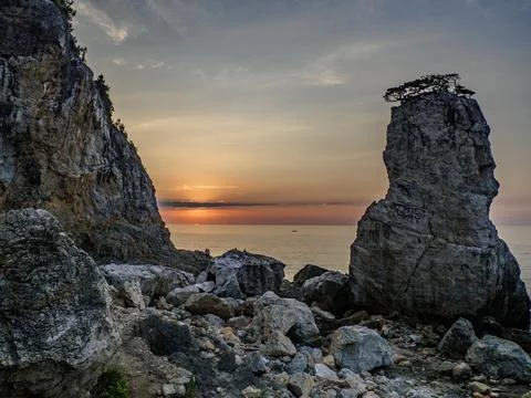 Sunset in Amasra, Bartın, Turkey Stock Photos