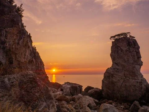 Sunset in Amasra, Bartın, Turkey Stock Photos