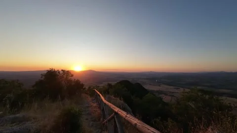 Sunset among the peaks Stock Footage 314514034