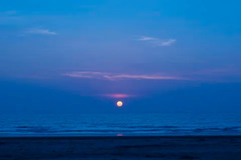 Sunset and beach Stock Photos