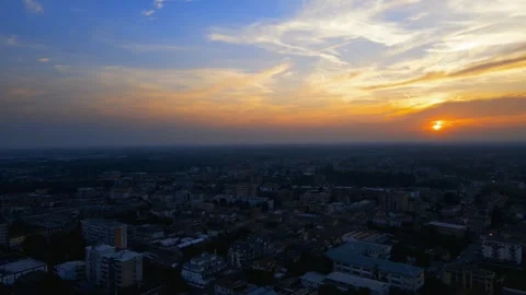 Sunset and city view Stock-Footage 273210708