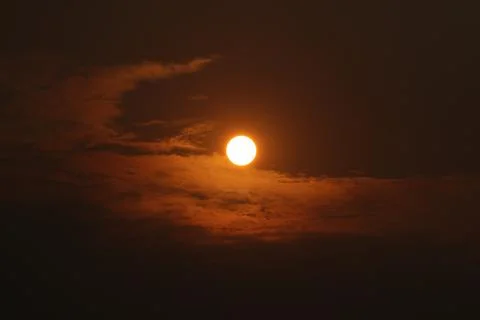 Sunset and cloud background. Foto stock