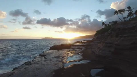 Sunset and cloud sky Stock Footage 172302174