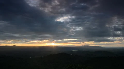 Sunset and cloud. Time lapse Stock Footage 43542114