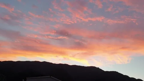 Sunset And Clouds Of Amazing And Mysterious Colors Stock Footage 256966816