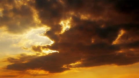 Sunset and clouds Stock Footage 8534895