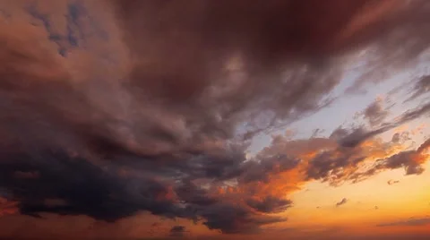 Sunset and clouds Stock-Footage 8535237
