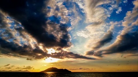 Sunset and Clouds Stock Footage 122117512