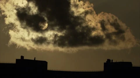 Sunset and Clouds in Jerusalem, Israel Stock Footage 281707366