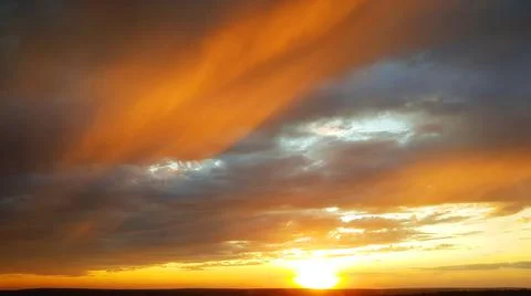 Sunset and Clouds Foto stock