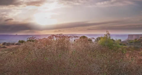 Sunset and cloudscape with Camera Dolly Movement 4K Stock Footage 154269542