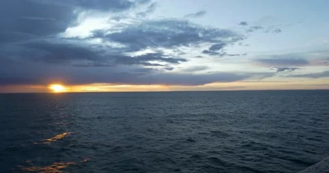 Sunset and a dark blue sky Stock Footage 50767861