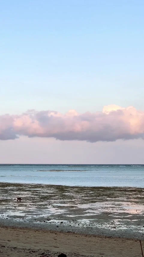 Sunset and ember sky landscape view on the beaches. Vídeos de archivo 287595451