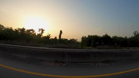 Sunset and highway 库存影片 283078114