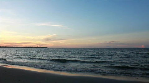 Sunset and the horizon Stock Footage 728374