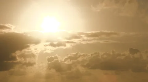 Sunset and Incredible Clouds Time Lapse Video stock 49991827