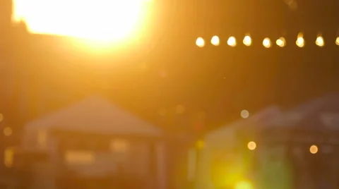 Sunset and lamp2 Stock Footage 68030851