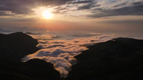 Sunset and Light Beams Stock Footage 330497548