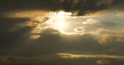 Sunset And Light Beams Stock Footage 332547626