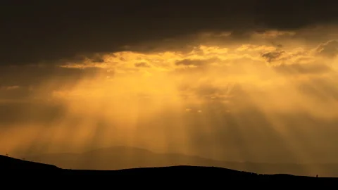 Sunset And Light Beams Stock-Footage 333405112