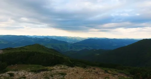 Sunset and mountains 4K Stock-Footage 85303610